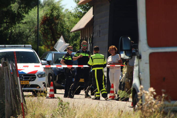 Gasleiding geraakt tijdens werkzaamheden