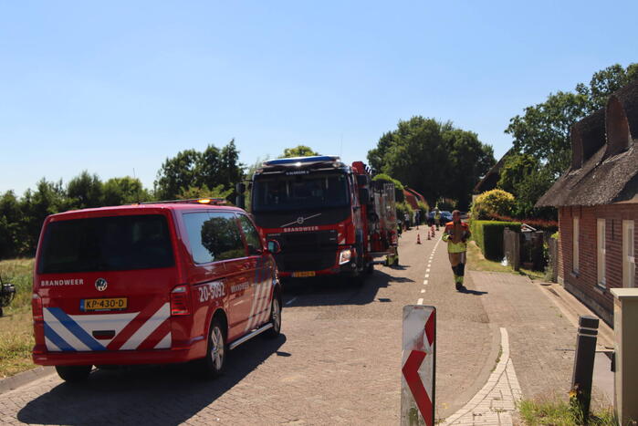 Gasleiding geraakt tijdens werkzaamheden