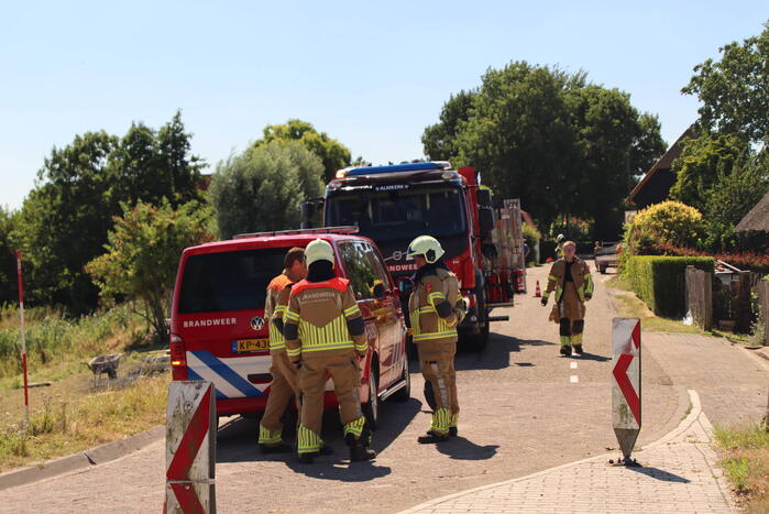 Gasleiding geraakt tijdens werkzaamheden