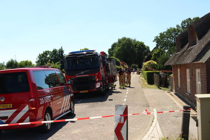 Gasleiding geraakt tijdens werkzaamheden