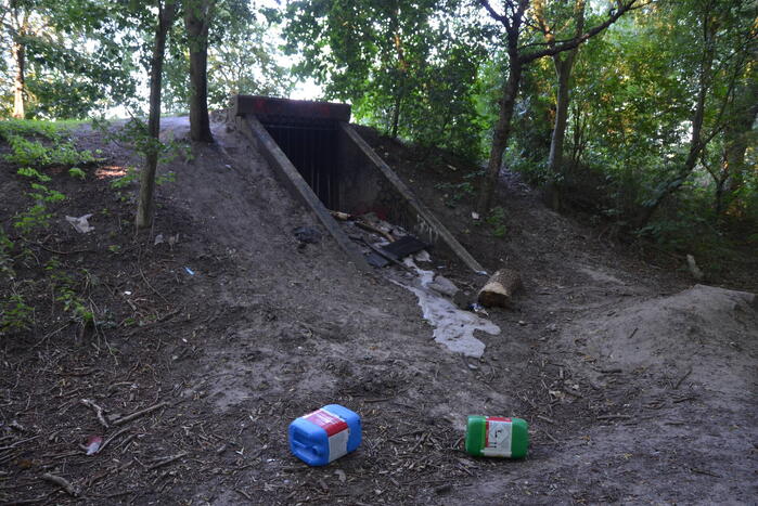 Brandweer met spoed naar brand in tunneltje