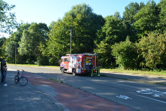 Brandweer met spoed naar brand in tunneltje