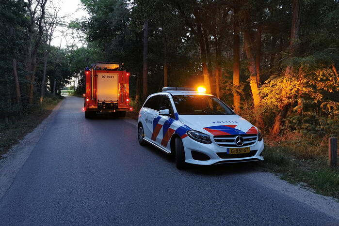 Brand in bosgebied snel geblust