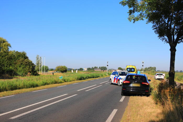 Auto belandt in sloot bij ongeval