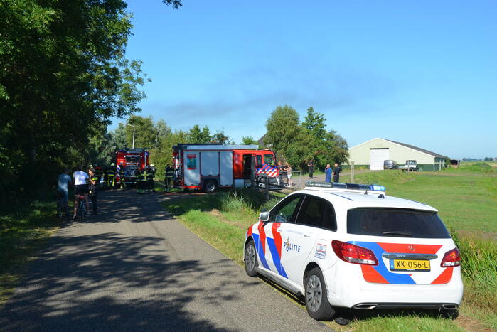 Auto volledig uitgebrand