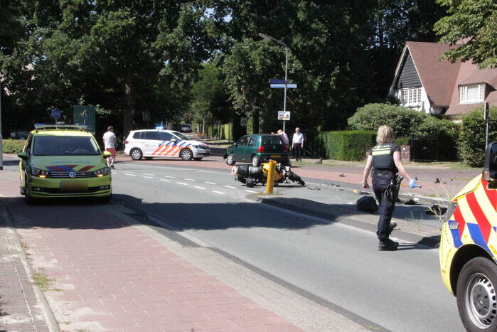 Motorrijder zwaargewond bij verkeersongeval
