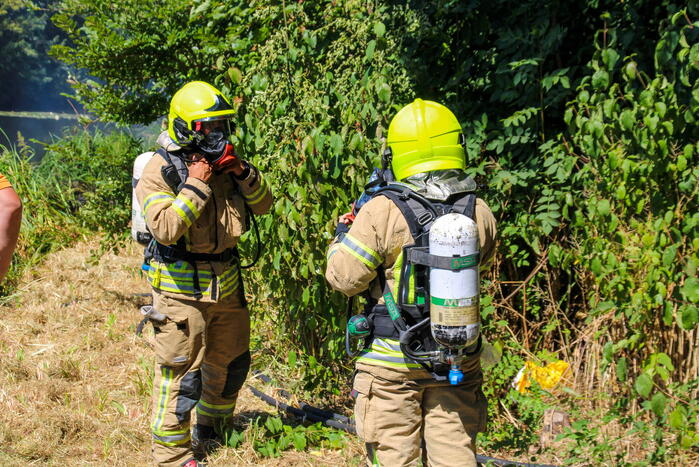 Bosschage Park Groenoord in brand