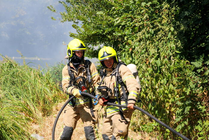 Bosschage Park Groenoord in brand