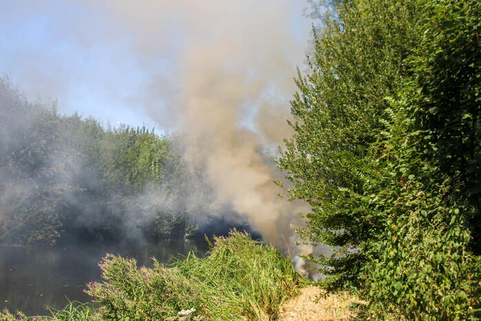 Bosschage Park Groenoord in brand