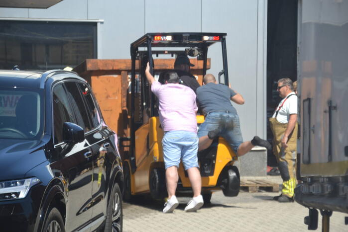 Brand in container op bedrijventerrein
