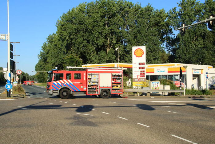 Tankstation ontruimd vanwege gaslekkage