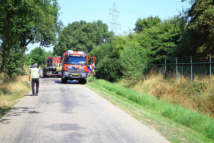 Leegstaande stal in brand