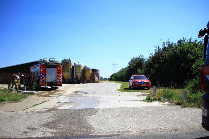 Leegstaande stal in brand