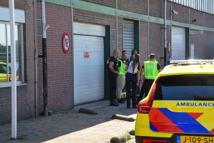 Grote brand in bedrijfspand