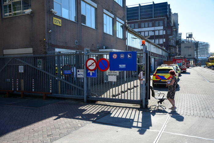 Grote brand in bedrijfspand