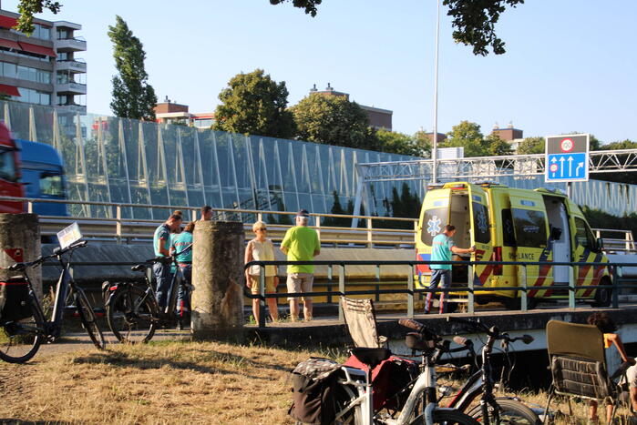 Fietser gewond na val