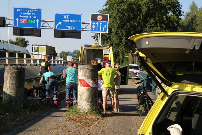 Fietser gewond na val