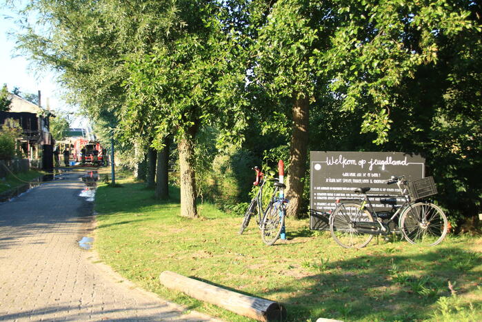 Gebouw volledig afgebrand