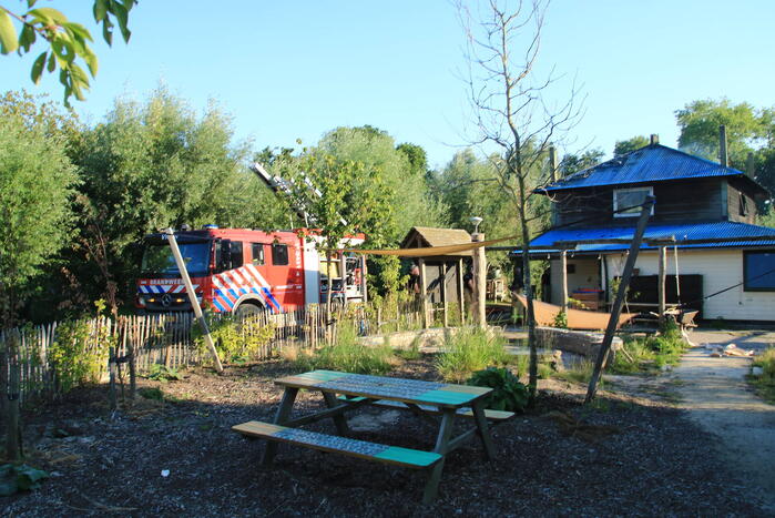 Gebouw volledig afgebrand