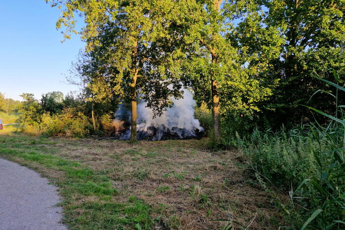 Veel rook bij brand in bosschage