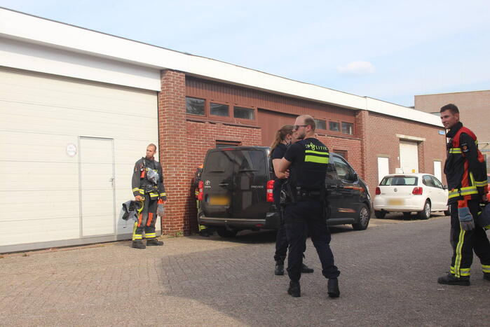 Onderzoek bij bestelbus met mogelijk gestolen brandstof