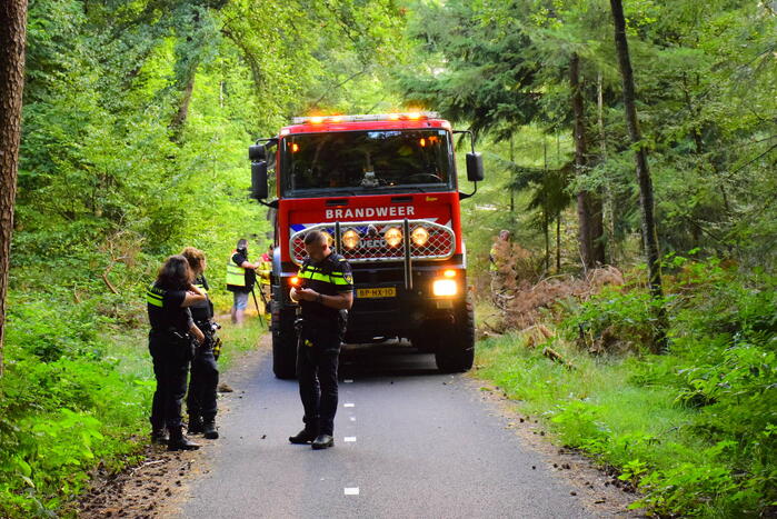 100 vierkante meter natuur verwoest vanwege brand