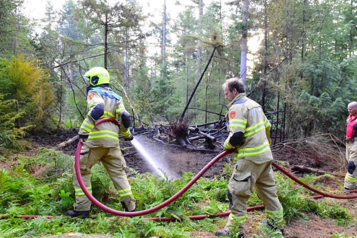 100 vierkante meter natuur verwoest vanwege brand