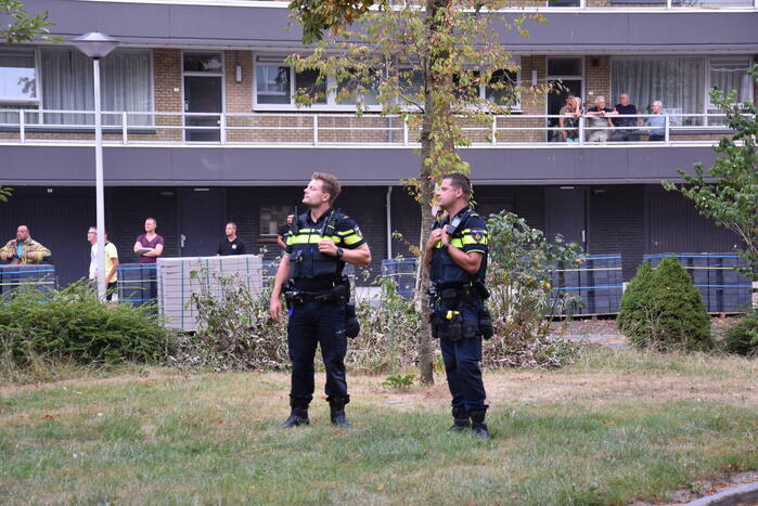 Ontruiming bij brand in flat