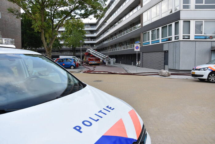 Ontruiming bij brand in flat