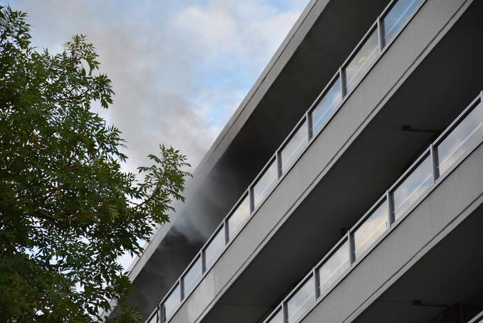 Ontruiming bij brand in flat