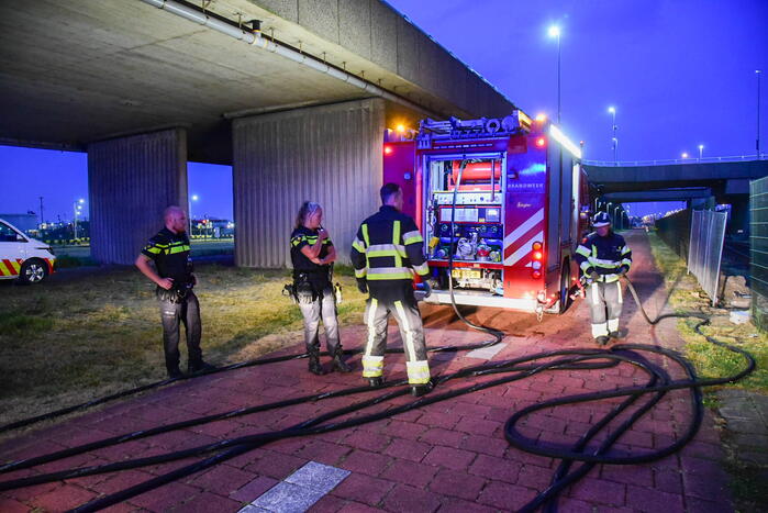 Brand in treinwagon snel geblust