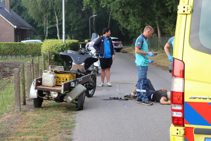Motorrijder gewond na uitwijkmanoeuvre
