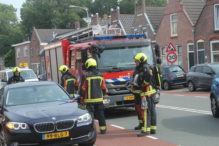 Brand in auto blijkt lek in koelvloeistoftank