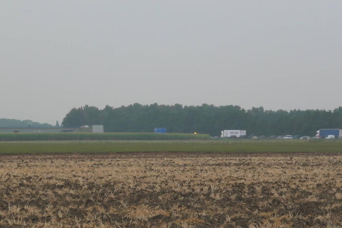 Verkeer stilgezet op A58 vanwege incident op viaduct