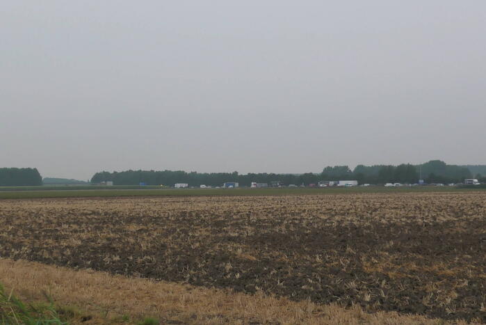 Verkeer stilgezet op A58 vanwege incident op viaduct