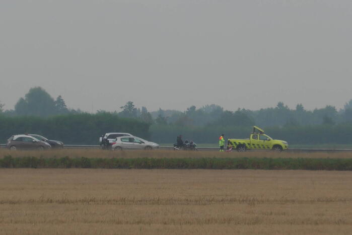 Verkeer stilgezet op A58 vanwege incident op viaduct