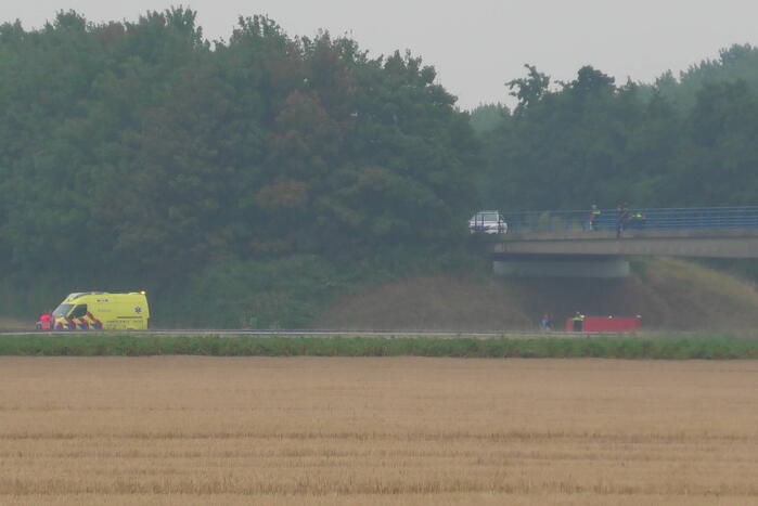 Verkeer stilgezet op A58 vanwege incident op viaduct