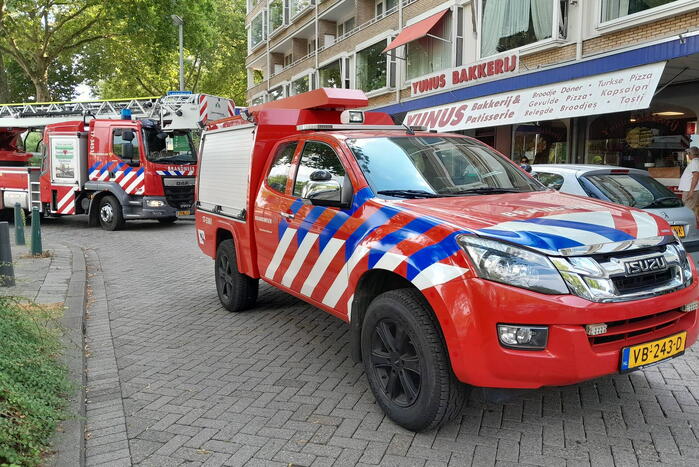 Brand in pand fietsenwinkel