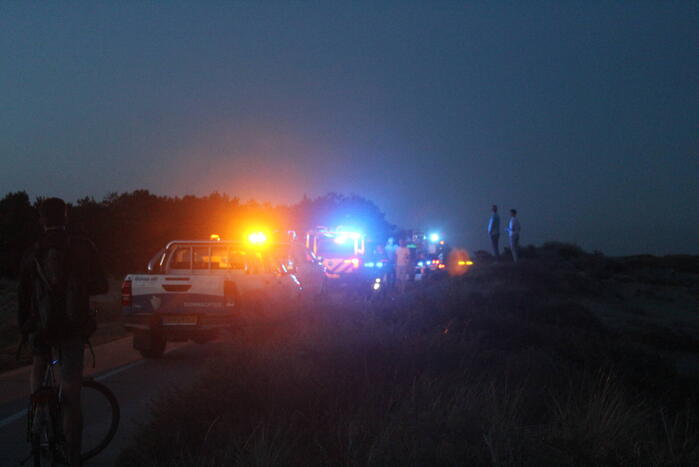 Duinbrand snel onder controle