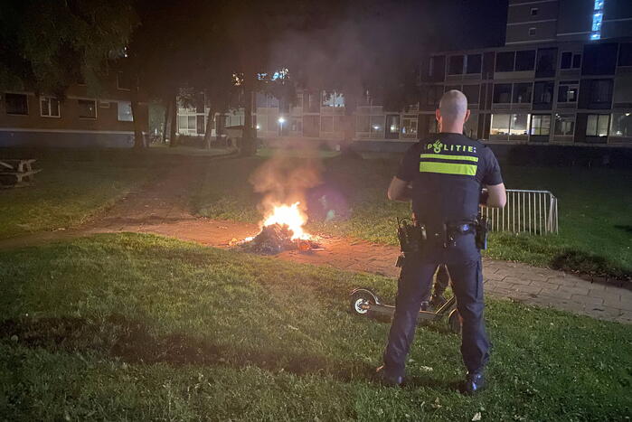 Brand in speeltuin snel geblust