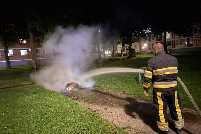 Brand in speeltuin snel geblust