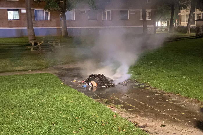 Brand in speeltuin snel geblust