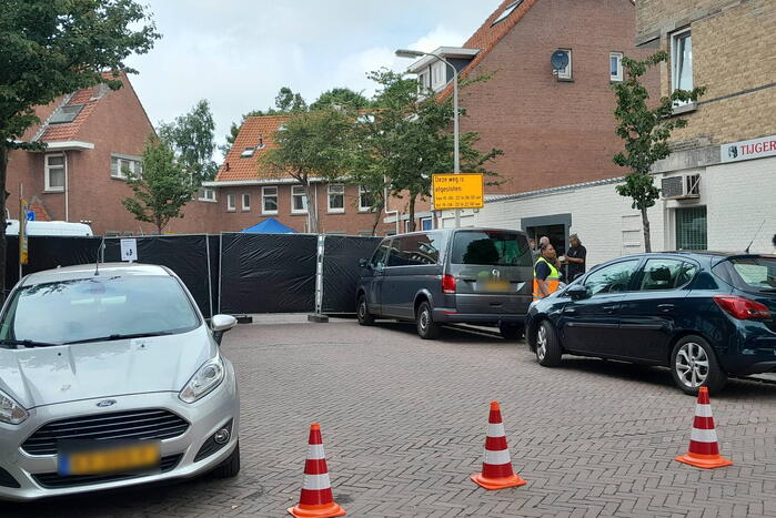 Straat hermetisch afgesloten door reconstructie