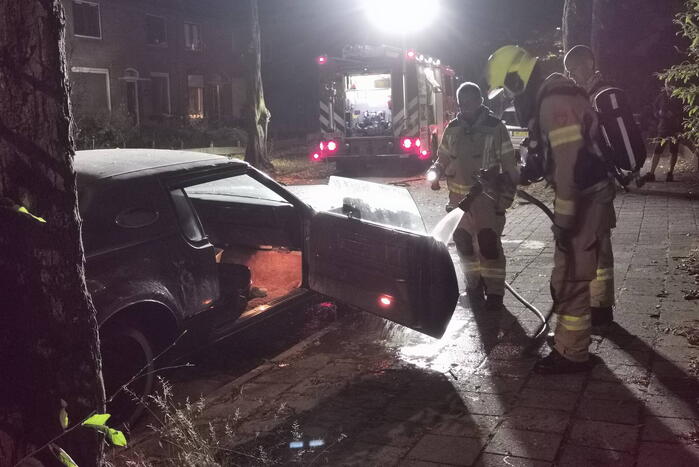 Lincoln-oldtimer loopt brandschade op