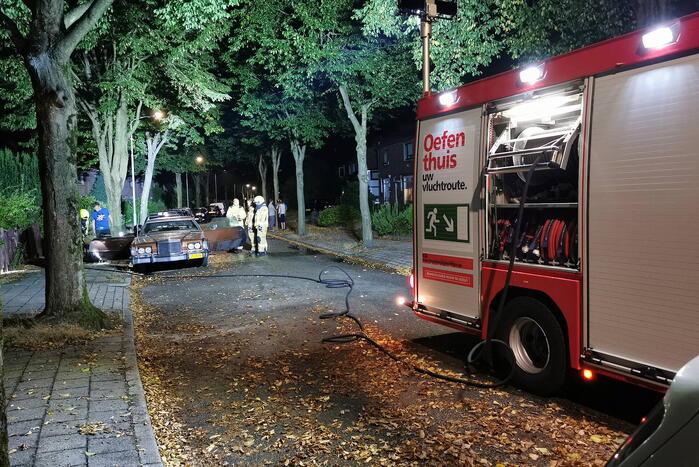 Lincoln-oldtimer loopt brandschade op