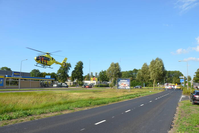Motorrijder zwaargewond bij aanrijding