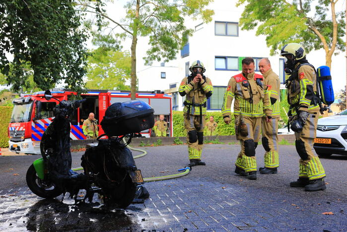 Go Sharing-scooter vanwege brand verwoest