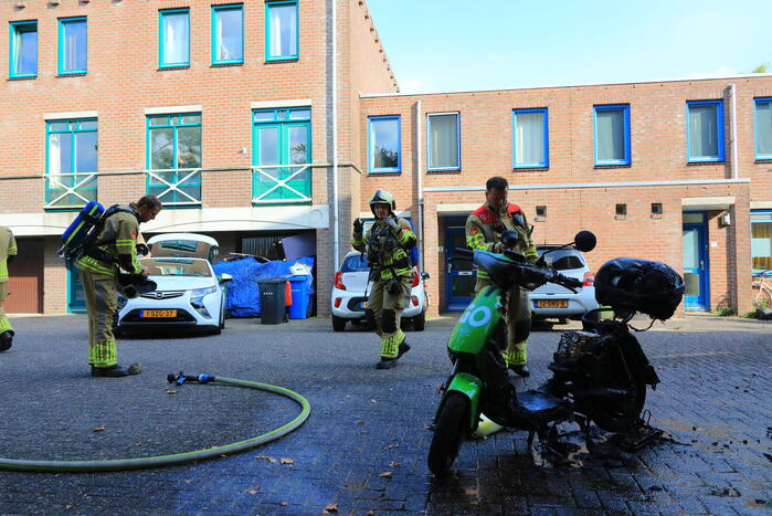 Go Sharing-scooter vanwege brand verwoest