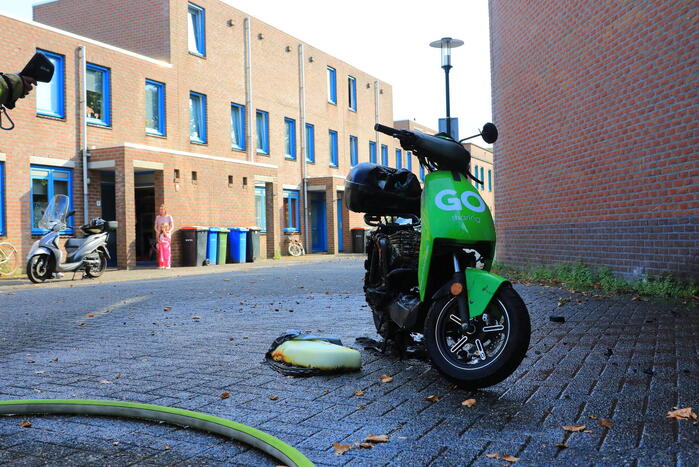 Go Sharing-scooter vanwege brand verwoest