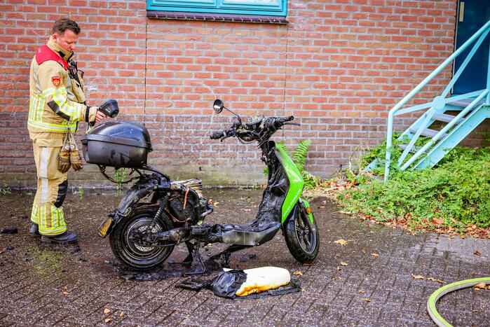 Go Sharing-scooter vanwege brand verwoest